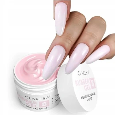 Afbeelding van Claresa Rubber Gel 8 Ballerina Pink 12gr.