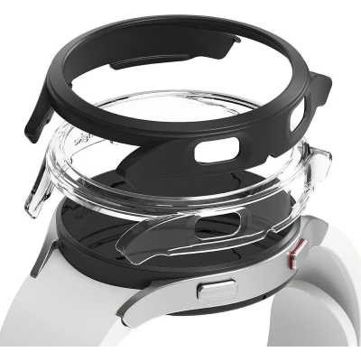 Afbeelding van Ringke Slim Transparant Hoesje Geschikt voor Samsung Galaxy Watch 4 40MM (2P) Zwart