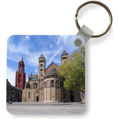 Afbeelding van Sleutelhanger Uitdeelcadeautjes Oud Architectuur Maastricht Plastic