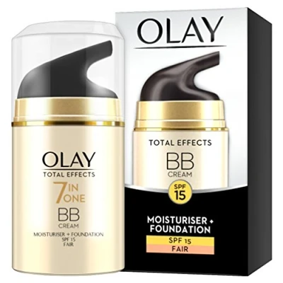 Afbeelding van Olay 7 in 1, totale effecten BB crème vochtinbrengende en vleugje foundation met SPF15, 50 ml, fair