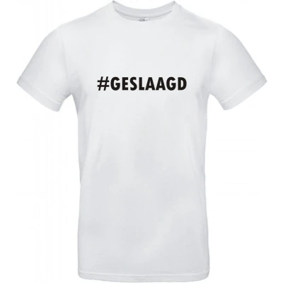 Afbeelding van Geslaagd cadeau T shirt #GESLAAGD XL Wit