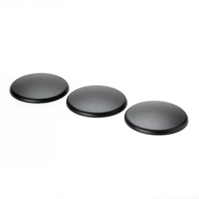 Afbeelding van ORION LIGHTSTYLE Extra platte afdekking verdeeldoos, pvc, baldakijn, afsluiting voor plafonddoos, 3 stuks, 135 mm, in zwart