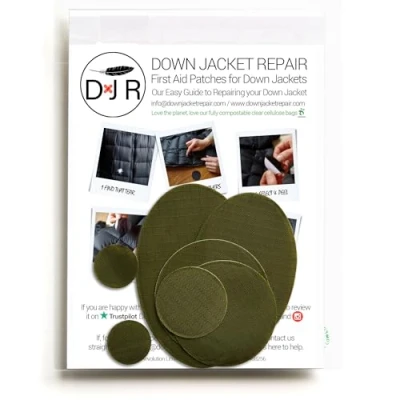 Afbeelding van Reparatiepleisters voor donsjassen: eenvoudig te gebruiken, voorgesneden, zelfklevend, waterdicht, scheurvast ripstop nylonweefsel het repareren van kleding, slaapzakken, tenten,