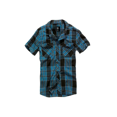 Afbeelding van Brandit Roadstar Overhemd, Heren, Maat: XL, Indigo checked