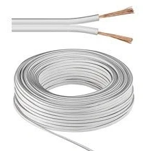 Afbeelding van Luidspreker kabel (CU koper) 2x 2,50mm² / wit 10 meter