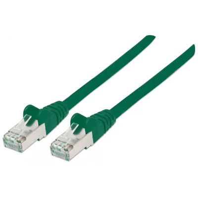 Afbeelding van Intellinet Netwerk Patchkabel, Cat6A, CCA, U/UTP, PVC, Vergulde Contacten, Snagless, S/FTP, Koper, LSOH 3 m Groen