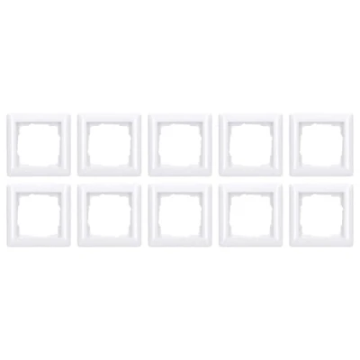 Afbeelding van GIRA systeem 55 zuiver wit glanzend set van 10 1 voudig frame)