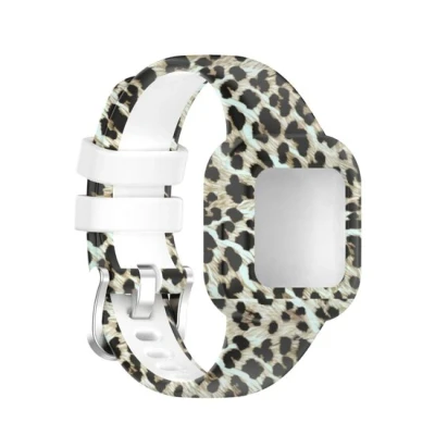 Afbeelding van Siliconen bandje met print Luipaardprint Garmin Vivofit Junior 3