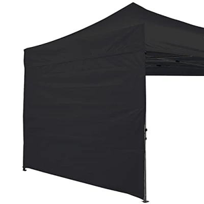 Afbeelding van ABCCANOPY Zijpaneel voor 2,5 x m tuinhuisje met rechte pijpen, 1 pak alleen zijwand (zwart)