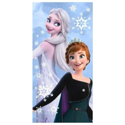 Afbeelding van Disney Frozen Strandlaken, Snow Sisters 70 x 140 cm Katoen