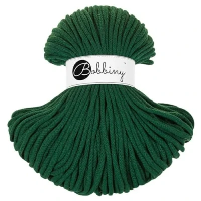 Afbeelding van Bobbiny Hoogwaardig 5 mm gevlochten macramé koord (dennengroen) 100 meter