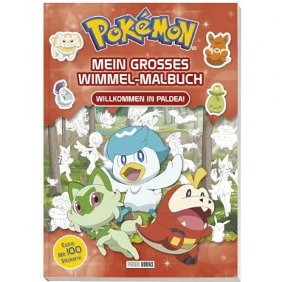 Afbeelding van Pokémon: Mein großes Wimmel Malbuch Willkommen in Paldea!: Mit 100 Stickern!