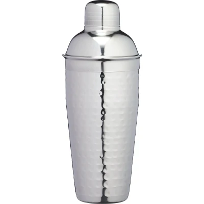 Afbeelding van BarCraft, luxe cocktailshaker in deluxe zilver voor de bereiding van cocktail mixdranken, geschenkdoos, 700 ml, roestvrij staal