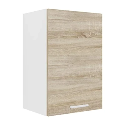 Afbeelding van Esilo keuken bovenkastje 40 cm 1 deurwit, eik decor.