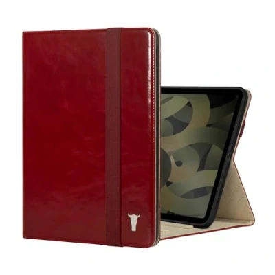 Afbeelding van TORRO Hoes Compatibel met iPad Air 11&quot; 6e/5e/4e Generatie Lederen 2024/2022/2020 Standaardfunctie, Apple Pencil connectiviteit en Wake /Sleepfunctie (Rood)