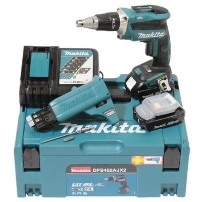 Afbeelding van Makita DFS452AJX2 Accu gipsplaatschroevendraaier 18 V 2 Ah