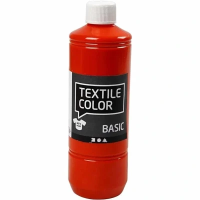 Afbeelding van Creativ Company Textile Color Semi dekkende Textielverf Oranje, 500ml