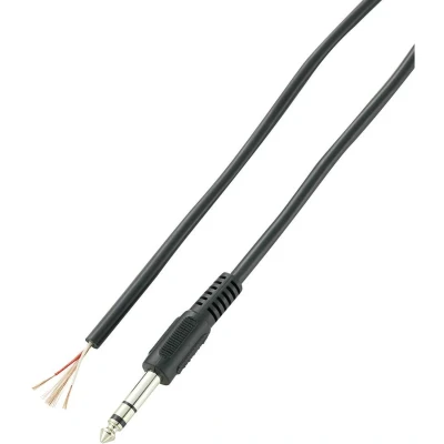 Afbeelding van VOLTCRAFT XL AC63DGW Jackplug 6.35 mm Stereo Aantal polen: 3 Inhoud: 1 stuk(s)