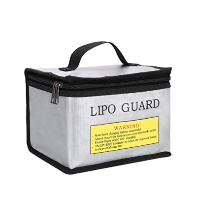 Afbeelding van WANGCL Zak, Brandwerende Waterdichte Lipo Veilige Oplaadtas voor Li po Batterij, Drone Power Bank, 215x145x165mm Sliver