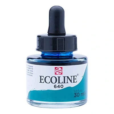 Afbeelding van Ecoline Vloeibare Aquarelfles 30 ml Blauwgroen 640 (11256401)