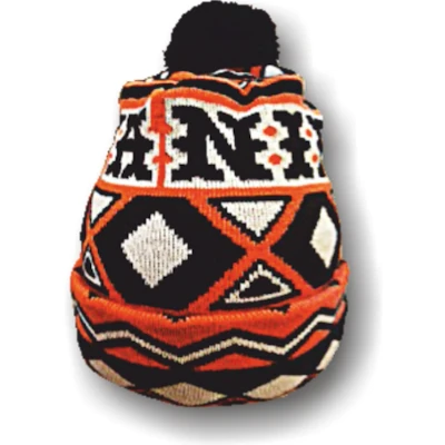 Afbeelding van Oranje muts Holland retro met pluim