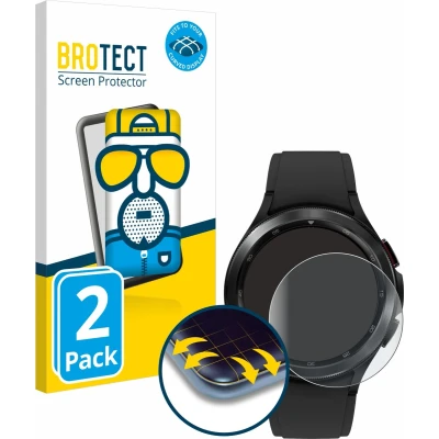 Afbeelding van BROTECT Screenprotector voor Samsung Galaxy Watch 4 Classic (46mm) Folie Beschermfolie matte volledig dekking (2 Stuks)