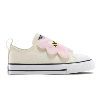 Afbeelding van Converse Unisex Sneakers laag voor kinderen, Maat: 18, Egret/jellyfish jitter/white Textiel/ synthetisch