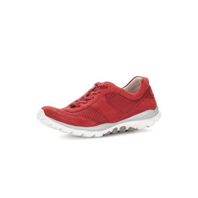 Afbeelding van Gabor Rollingsoft Sneakers laag, Dames, Maat: 39, Fire Leer en textiel