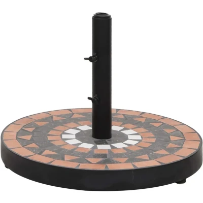 Afbeelding van Parasolvoet rond 12 kg terracotta wit