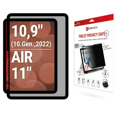 Afbeelding van Displex Tablet Privacy Safe, Blickschutzfolie (1 Stuk, iPad 10.9 (2022), Air 11 2024 (M2)), beschermfolie