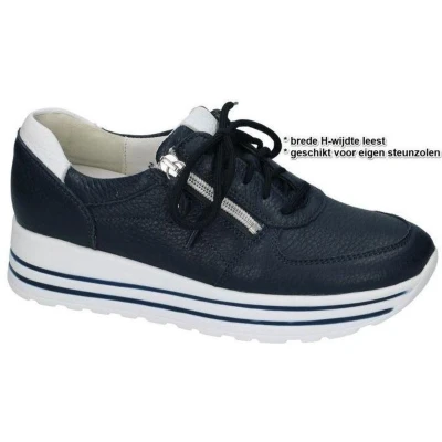 Afbeelding van Waldläufer Sneakers laag, Dames, Maat: 40.5, Notte weiss Leer