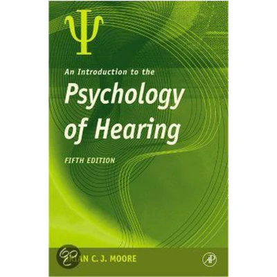 Afbeelding van An Introduction To The Psychology Of Hearing