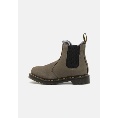 Afbeelding van Dr. Martens Leonore Korte laarzen, Dames, Maat: 36, Grey/black Nubukleer