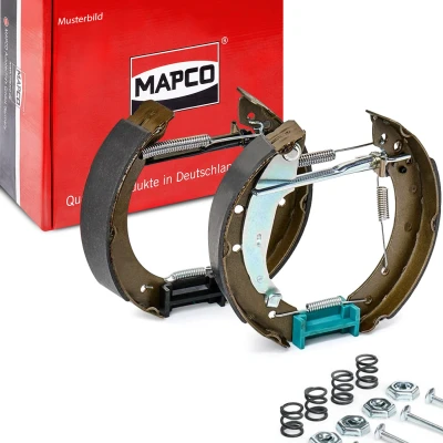Afbeelding van MAPCO 8865/1 Remschijf, trommelrem Achteras Met toebehoren RENAULT: TWINGO 2, CLIO 2
