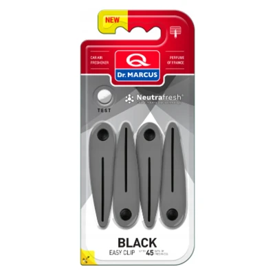 Afbeelding van Dr. Marcus Easy Clip Black luchtverfrisser met neutrafresh technologie 4 clips voor sterktes