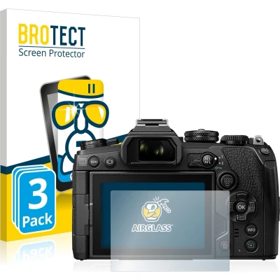 Afbeelding van BROTECT Glas Screen Protector voor Olympus OM D E M1 Mark III (3 Stuks) Schermbeschermer [9H Hardheid, Beschermglas Folie niet Gehard Glas]