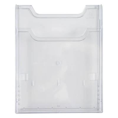 Afbeelding van Exacompta 65158D wandbrochurehouder (voor documenten DIN A4 hoog, 1 vak, praktisch en robuust) stuk, transparant