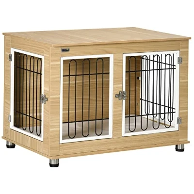 Afbeelding van PawHut Hondenhok met afsluitbare deuren D02 138V01
