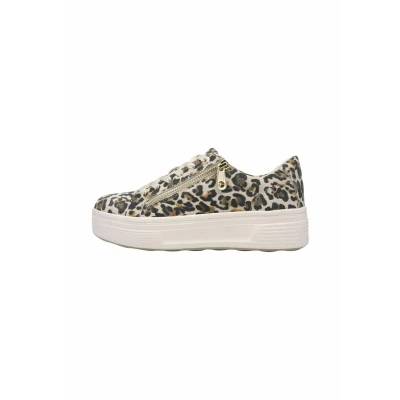 Afbeelding van Tamaris Sneakers laag, Dames, Maat: 38, Leopard Leer en textiel