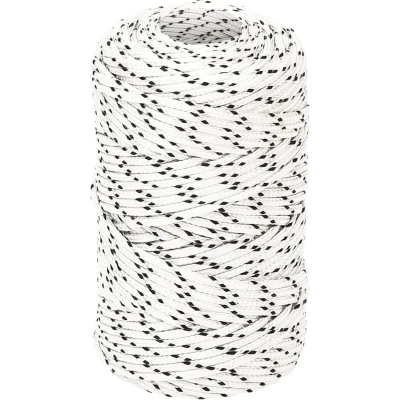 Afbeelding van vidaXL Boottouw gevlochten 2 mmx100 m polyester wit