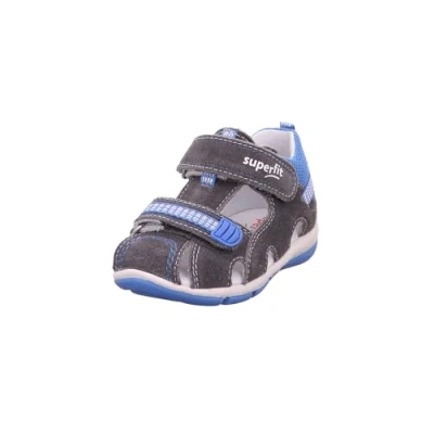 Afbeelding van Superfit Freddy sandalen voor jongens, lichtgrijs/blauw., 18 EU
