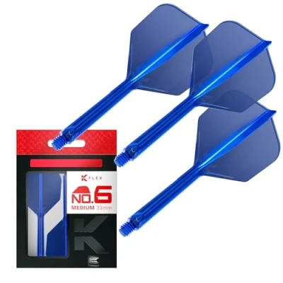 Afbeelding van TARGET K FLEX BLUE NO6 DART FLIGHTS MEDIUM