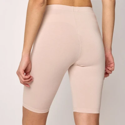 Afbeelding van Merry Style MS MS10 145 LE Dames Leggings Sport Vrijetijdsbroek Kort Viscose Sporbroek Yogabroek Beige M