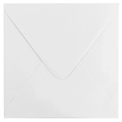 Afbeelding van Ideen mit Herz Vierkante enveloppen, 17 x cm, wit, gegomd, 100 stuks hoge kwaliteit: 120 g/m², envelop, envelop voor wenskaarten, uitnodigingen, verjaardagskaarten