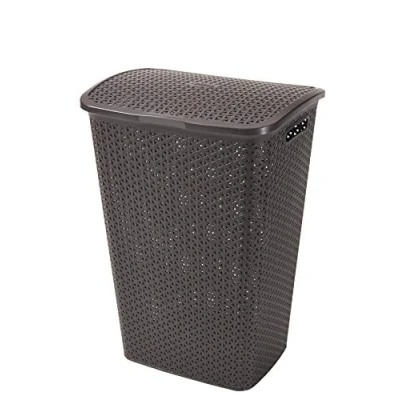 Afbeelding van Curver My Style Wasmand, 55 liter, rotaneffect, donkerbruin