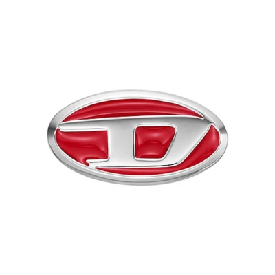 Afbeelding van Diesel dames Enkel oorknopje met logo DX1443040 in de kleur Rood