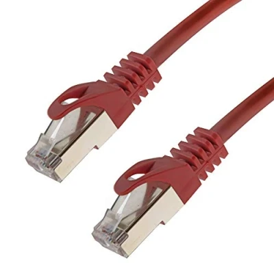 Afbeelding van Netwerkkabel S/FTP PIMF Cat. 7 5,00 meter rood patchkabel Gigabit Ethernet LAN DSL CAT7 kabel