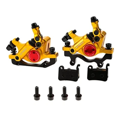 Afbeelding van Mgoodoo MTB hydraulische schijfremset, set voor en achter Line Pulling schijfrem, goud