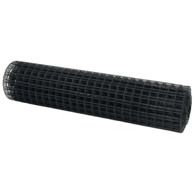 Afbeelding van vidaXL Euro Hek Grijs 1,2x25 m Staal