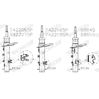 Afbeelding van Monroe Schokdemper 742207SP